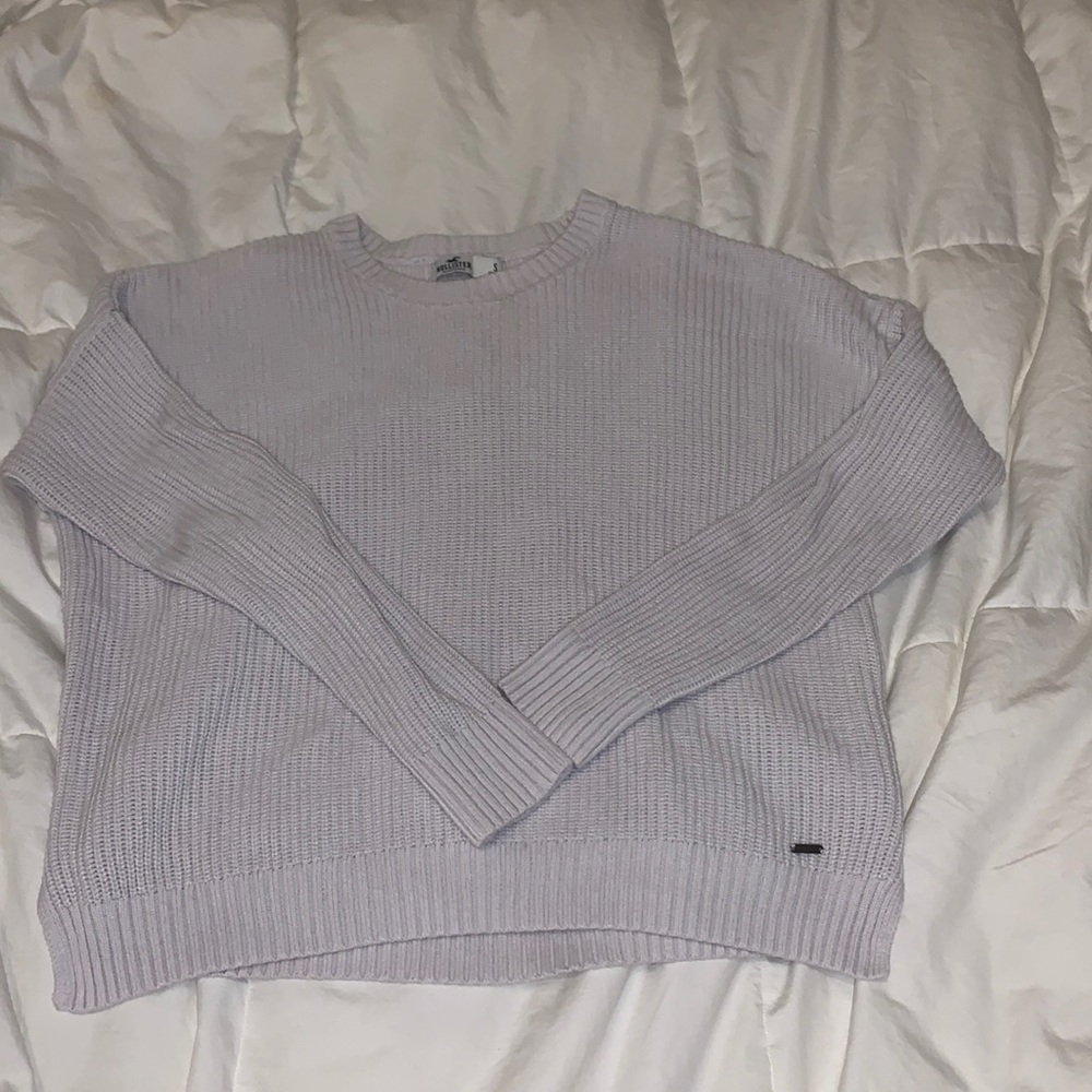 white sweater